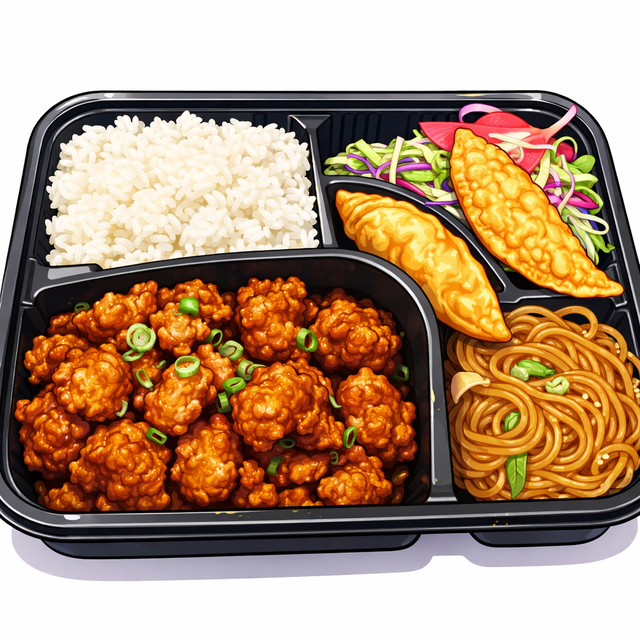 Popcorn Chicken Bento Box.