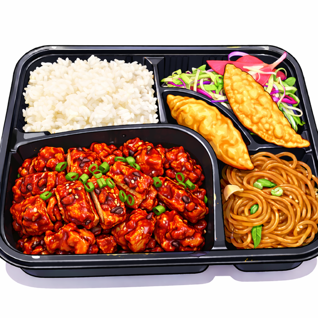 Spicy Chicken Bento.
